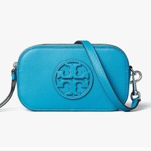 NWT Tory Burch Miller Cerulean Blue MINI Crossbody Bag